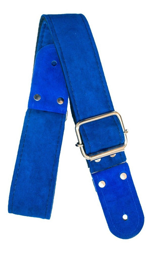 Strap Tahali Kidam Suede Color A Para Bajo O Guitarra Color Azul