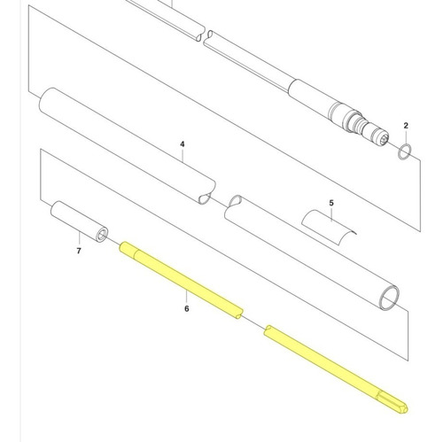 Eixo Cardan Para Roçadeira Husqvarna 253rb 553rbx Original