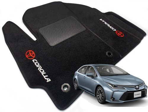 Imagem 1 de 8 de Tapete Toyota Corolla 2020 2021 Luxo Carpete 22