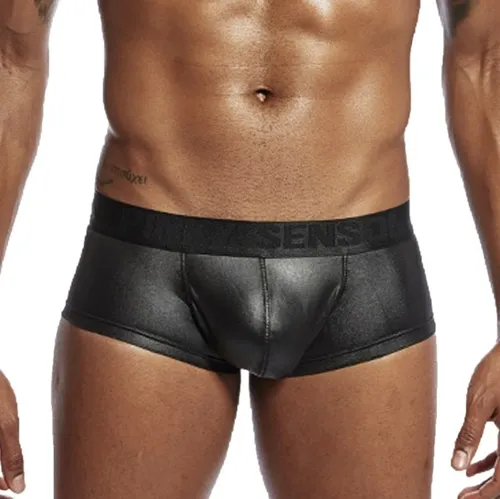 Boxer de cuero para hombres sales
