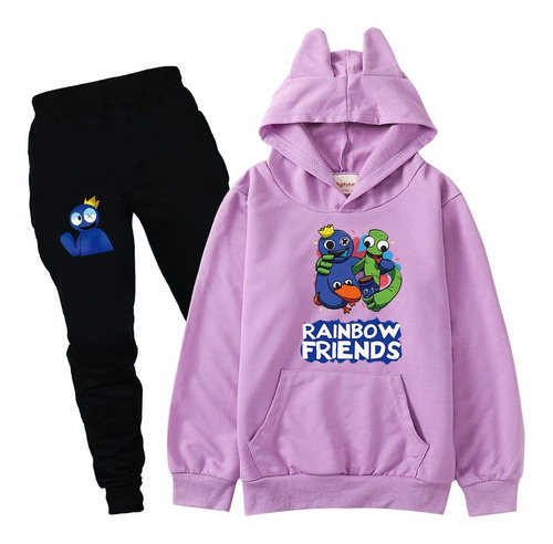 Conjunto De Chándal Rainbow Friends Roblox Con Capucha Y Pan