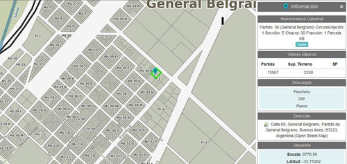 Imagen 10 de 10 de Terreno En Venta | 2330 M2 | Oportunidad De Inversion Gral Belgrano Bs As