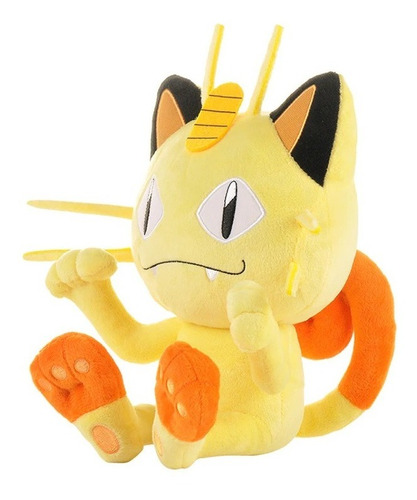 Peluche Meowth Pokémon Original Detallado 20cm Alta Calidad