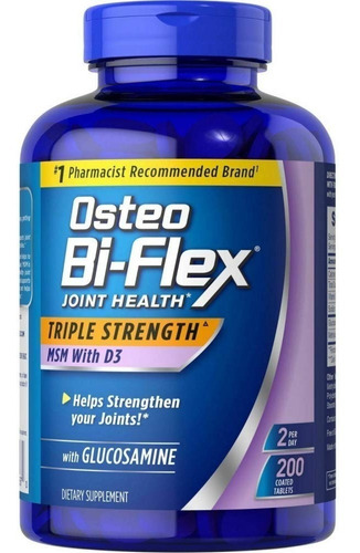 Osteo Bi Flex Con Msm Y Vitamina D3 Con Glucosamina 200 Caps