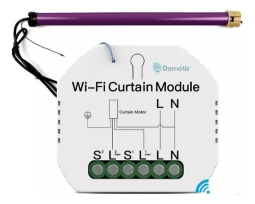 Interruptor Wifi + Rf. Para Cortina O Persiana | Domótica