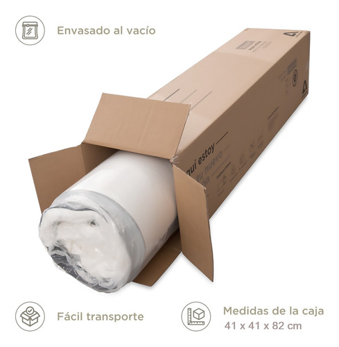 Colchon De Espuma Atma One Matrimonial 2 Plazas 150x190