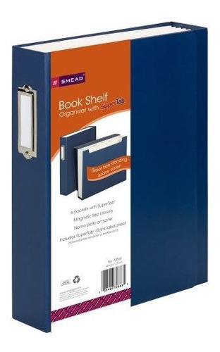 Imagem 1 de 4 de Organizador De Estantería Smead Supertab, 6 Bolsilos, Azul