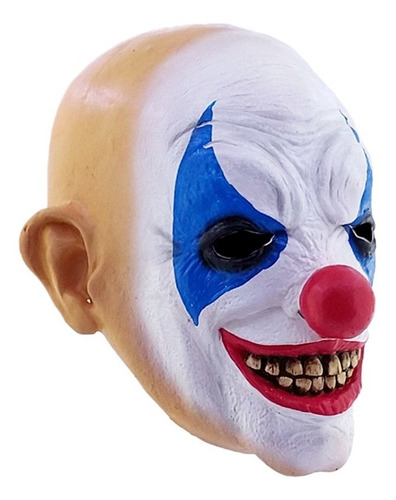 Máscara De Payaso Clown Smile Disfraz Halloween Color Blanco