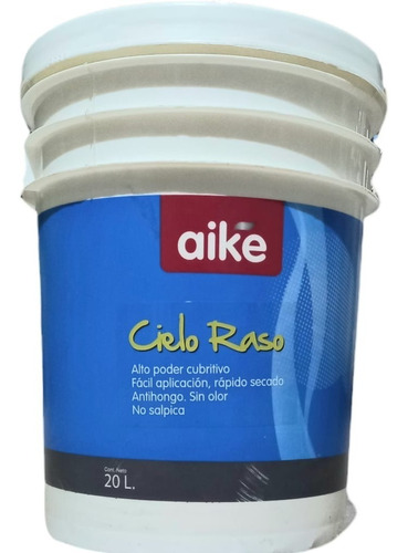 Pintura Látex Cielorraso Aike Blanco X 4 Lt Mapache