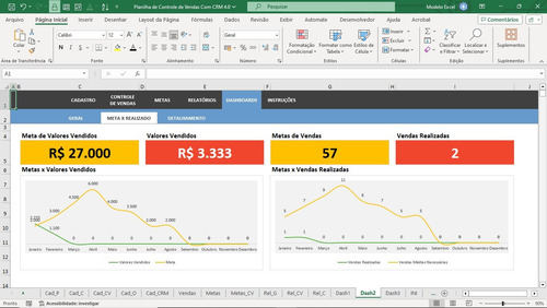 Planilha De Controle De Vendas Com Crm 4.0