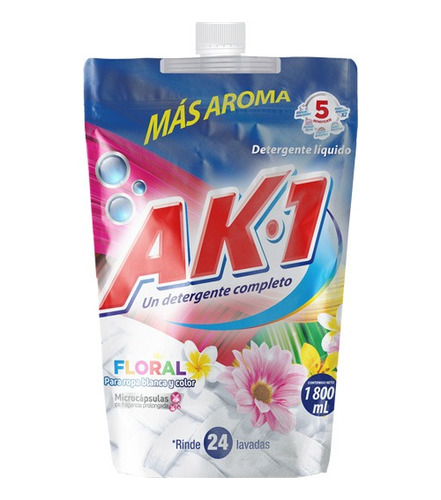 Detergente Liquido Ak-1 X1800ml - L a $12