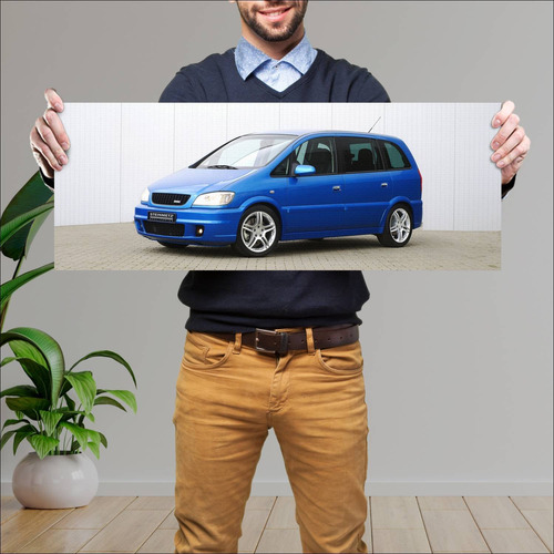 Cuadro 30x80cm Auto 2001 Opel Zafira Opc By Stei 347