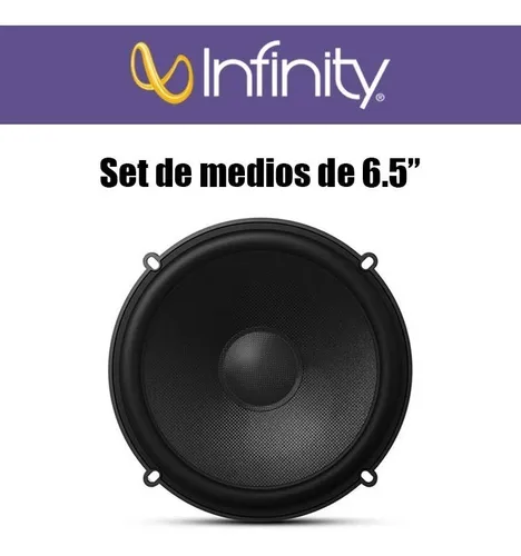 Set De Medios De 6.5 Plgs Infinity Kappa 60csx 300w 100w Meses