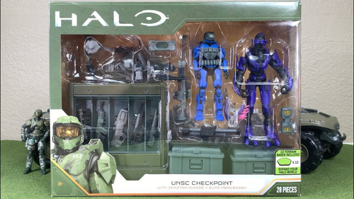 Unsc Checkpoint Halo Gungir Y Elite Jazwares Envío Gratis 
