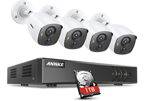 Annke 8ch 1080p Sistema De Cámara Cctv De Visión Nocturna A