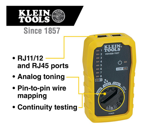 Kit Generador De Tonos Y Sondas Wire Tracer Klein Tools Vdv5