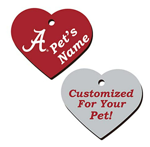 Ncaa Officially Licensed 2-sided Pet Id Tag For Dogs & Cats 