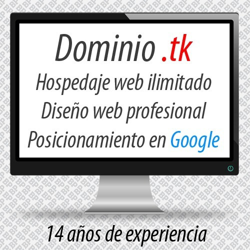 Dominio .tk + Hospedaje Web + Diseño + Posicionamiento Web