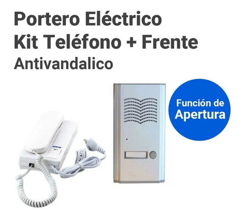 Imagen 2 de 7 de Kit Portero Eléctrico Sica Antivandalico Exterior Embutir