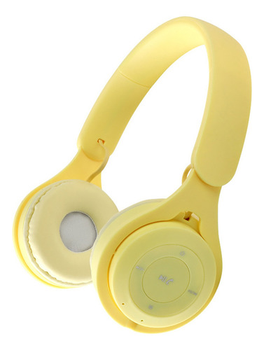 Audífonos Inalámbricos Yisen Y08 Bluetooth 5.0 Plegable Color Amarillo