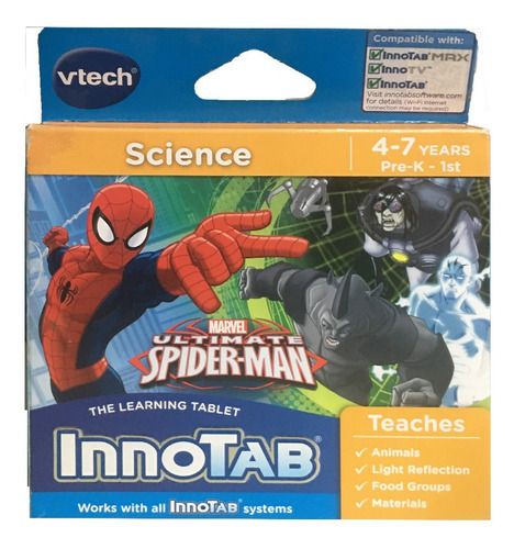 Video Juego Ultimate Spider Man Software Vtech Innotab Niños