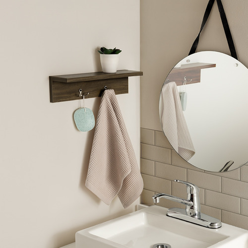 Perchero De Pared Tula Vianney Con 2 Ganchos Negro