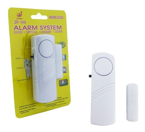 Alarma Para Puertas Y Ventanas Con Sensor Magnético 105 Db Color Blanco