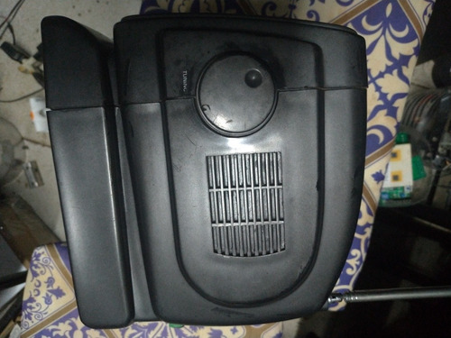 Mini Tv Preto Branco Rádio Monitor Vicini