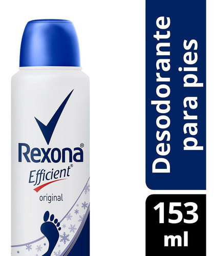 Desodorante Para Pies En Aerosol Rexona Efficient 153ml