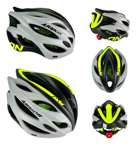 Casco Ciclismo Patinaje Profesional Luz Led Termosellado