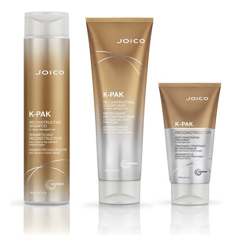 Kit Joico K-pak Shampoo + Acondicionador + Reconstructor