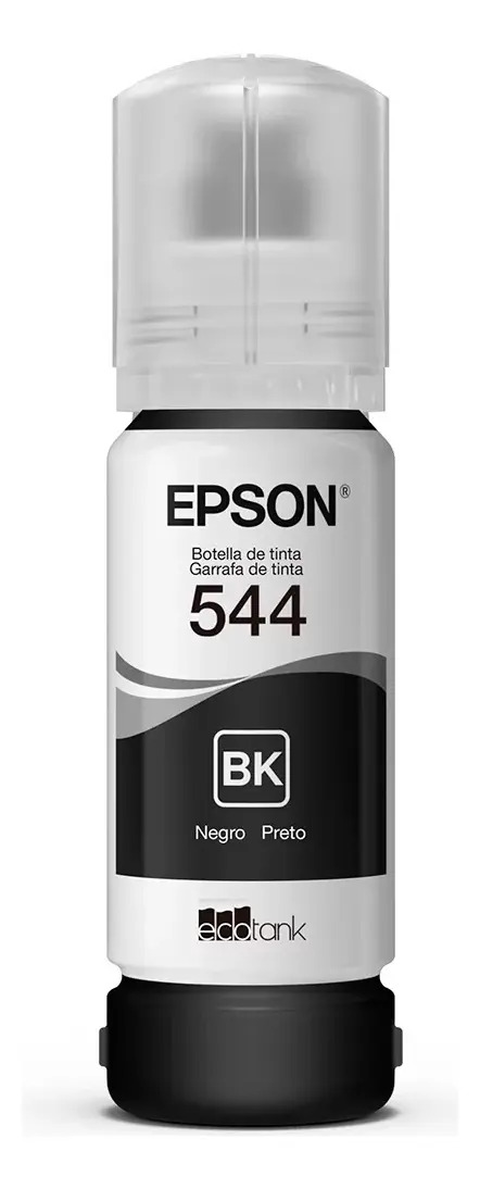 Tinta Epson T544 Preto De 65 Ml L1250 L3250 L5290 L3150