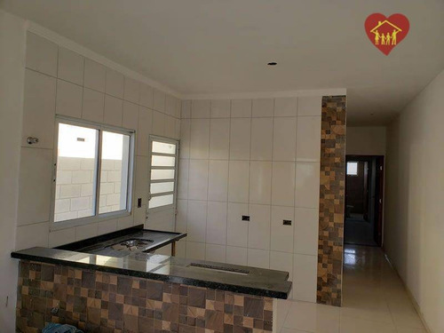 Imagem 6 de 8 de Casa Nova Lado Praia Com Churrasqueira No Bal. Tupy Em Itanhaém. - Ca1025