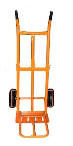 Carro De Carga Reforzado Color Naranja Uña Doble