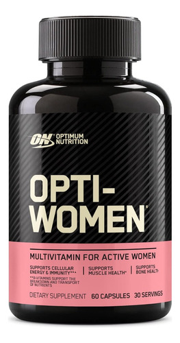 Multivitamínico Optiwomen Optimum Nutrition 60 Cápsulas