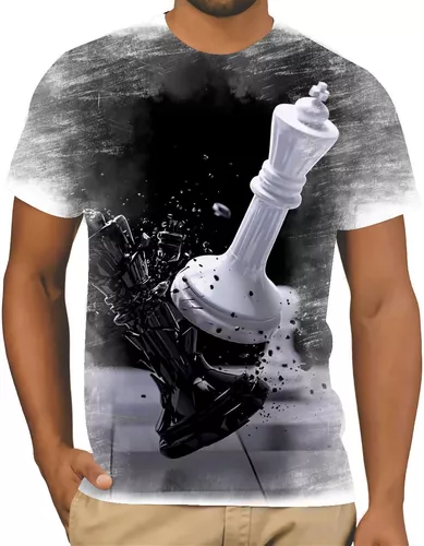 Camiseta Xadrez Tabuleiro Jogos