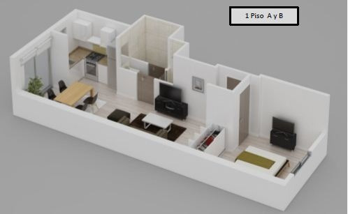 Departamento Dos Ambientes A Estrenar Venta