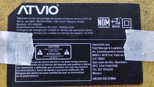 Main Atvio Atv-40hdr(40-mt14a3-mag2hg) (Usado)