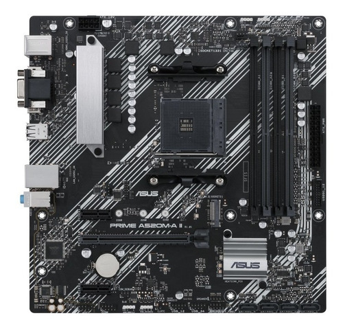 Mother Board Asus Prime A520m-a Ii/csm Ddr4 Am4 Hdmi Vga Dp