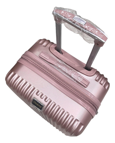 Mala De Bordo 10kg Expansível Abs Rose Style Ultra Leve