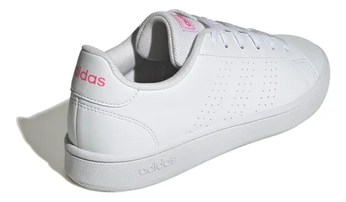 Adidas advantage blancos con rosa hot sale