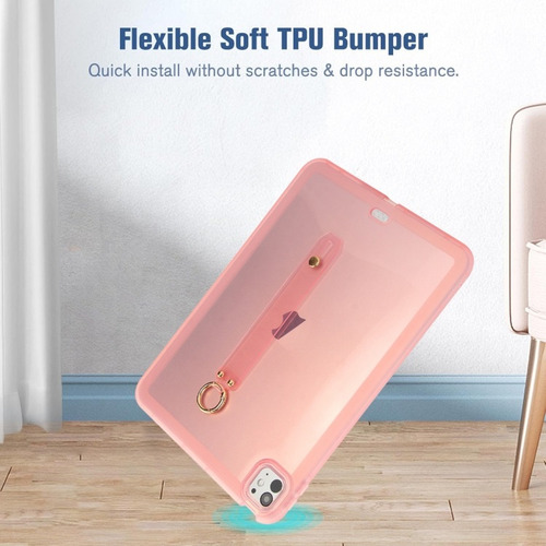 Funda Transparente For iPad, Antigolpes Con Soporte