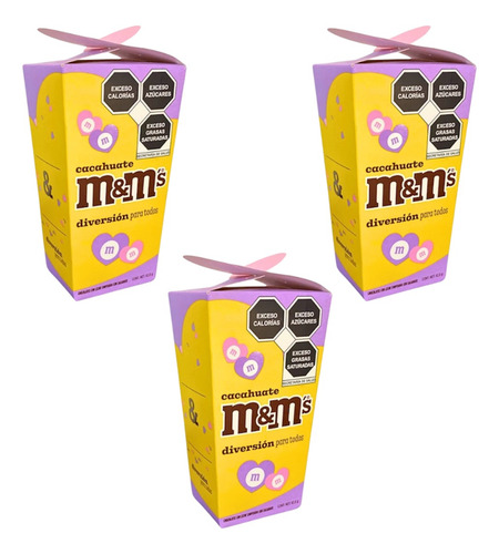 Chocolates M&m´s Cacahuate Regalo San Valentín 82.8g 3pz