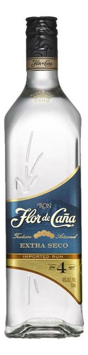 Caja De 12 Ron Flor De Caña Blanco Extra Dry 4 Años 750 Ml
