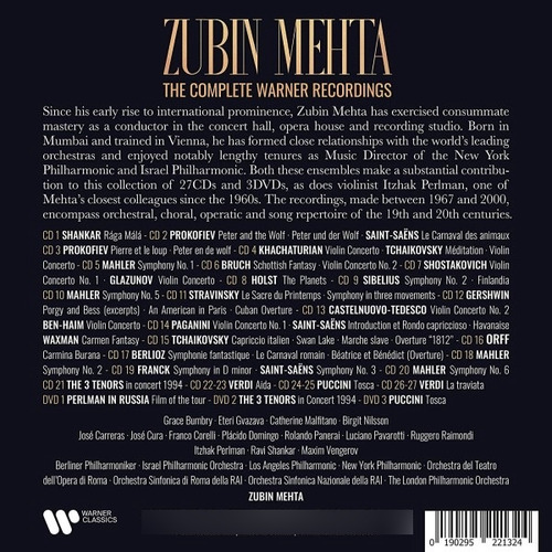 Zubin Mehta  The Complete Warner Recordings