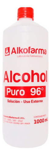 Alcohol Líquido Puro 96° 1 Litro Alko Farma