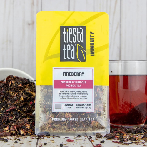 Tiesta Té Sin Cafeína, Mezcla De Hojas 1.7oz