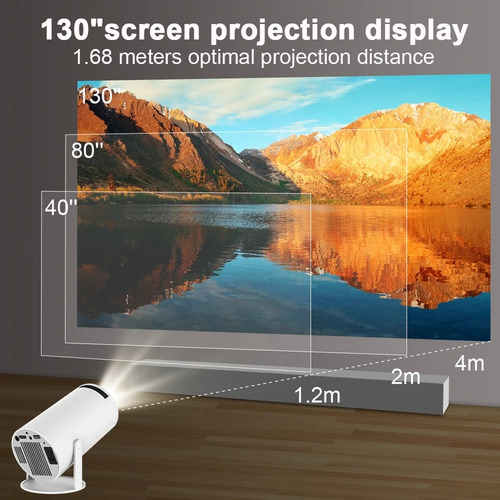 Proyector Mini Ledstar Hy300 110v/220v Color Blanco