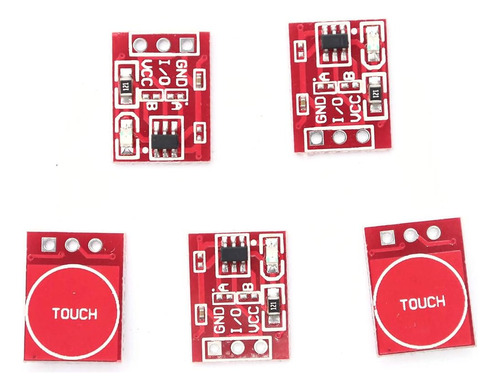 Pack De 5 Pulsador Capacitivo Tactil Touch Ttp223 