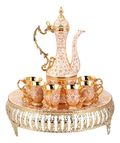 Vintage Turkish Teapot Set, Decoration Cups